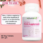 Health Veda Organics PCOS Tablet For Women| Manage Periods, Hormonal Levels (60)